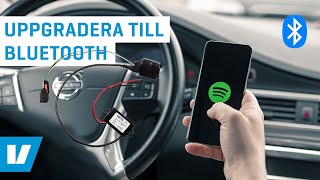 Inkoppling bluetoothadapter till AUX-uttaget på Volvo S80, V70, XC60, XC70, XC90, C30, C70, S40, V50