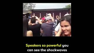 powerful speakers that you can see shockwaves