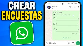 Cómo CREAR una ENCUENTA en WhatsApp (2024)