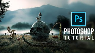 Big Skull Fantasy place ! Photoshop Tutorial ! Manipulation