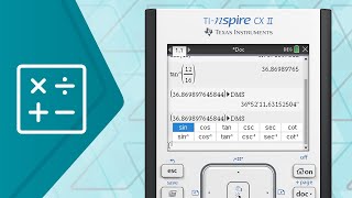 Find Sine, Cosine and Tangent on the TI-Nspire CX II Graphing Calculator