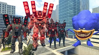 Shin Sonic The Tapes vs Fature Titan Speakerman Skibidi Toilet in Garry's Mod!