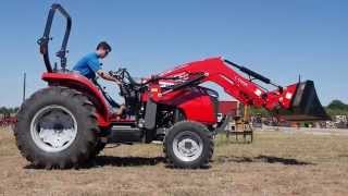 Massey Ferguson 2706E tractor with loader HD demo video