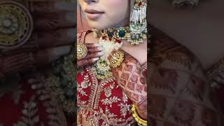 beautiful bridal jewelry || bridal lehenga