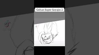 Drawing Gohan SS2 #shorts #artchallenge #howtodraw