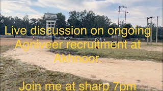 live discussion on ongoing Agniveer recruitment at Akhnoor Bardaal  ground