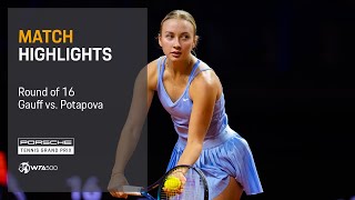 Porsche Tennis Grand Prix | 04/20/2023 | Match Highlights | Gauff vs. Potapova