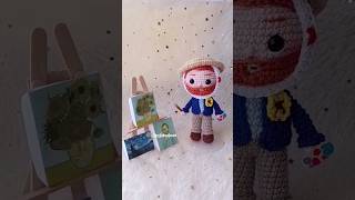 tutorial 👆 Vincent Van Gogh amigurumi #crochet #tejidos