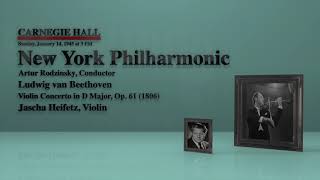 Heifetz Live 1945 Violin Concerto in D Op. 61 (Beethoven)