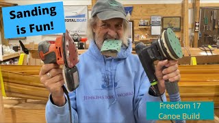 How to Sand a Canoe - Freedom 17 build episode 18