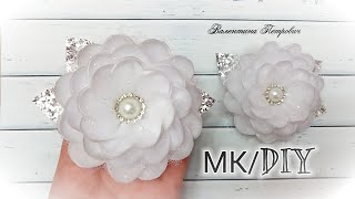 Шикарнейшие банты на 1 сентября / Пышные банты/ МК канзаши /Gorgeous Kansashi Lush Flowers/ DIY