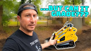 Too Small to Dig? MINI Skid Steer Grading  *Gas Powered*