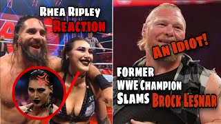 Rhea Ripley reaction to Seth Rollins Judgement day breakfast, Former WWE Champion slams Brock Lesnar