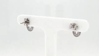 9ct. White Gold Earrings