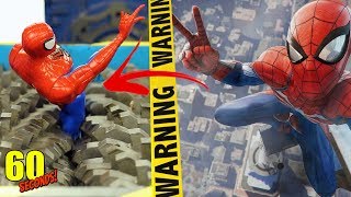 ◄ 60 초 ►  실험 파쇄기 VS  스파이더 맨 장난감 | Spider Man toy (60 Seconds!)