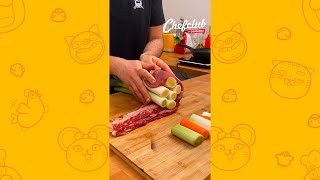 Fondue Meat Up 🥩😋 You will be a fan of this cheesy recipe #SHORTS