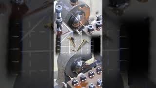 Mesmerizing CNC lathe precision cutting machining of small parts