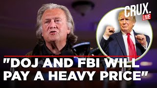 Trump News Live | After Trump's Victory, Ally Steve Bannon Says The DOJ And FBI Will Be "Swept Away"