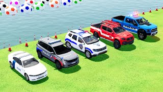 POLICE CARS FORD, CHEVROLET, AUDI, LIZARD, VOLSKWAGEN and TRANSPORTING WITH MAN TRUCKS ! FS22 #206