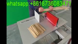 Video of Disposable round bamboo chopsticks making machine