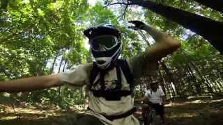 Freeride full suspension Airborne bicycles Toxin and Marauder Gopro hero 3 black