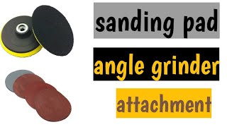 Unboxing sanding pad (angle grinder attachment)