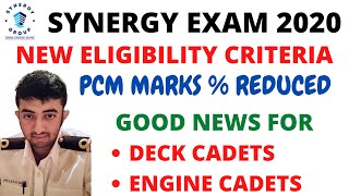 ELIGIBILITY CRITERIA CHANGE FOR SYNERGY EXAM 2020