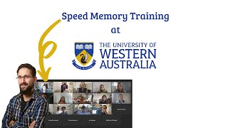 I taught them how to memorize FAST! - Live Speed Learning at the University of Western Australia