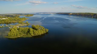 осень на городском пляже Зеленодольска, Волга