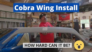 Fox Body Cobra Wing Install - 2 Tone Cone Build Continues