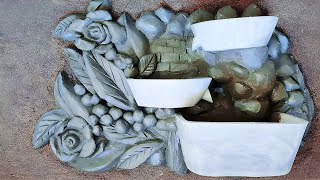 Cement Crafts - Amazing Best Homemade Indoor Strongest Waterfall Fountains | Cemented Life Hacks