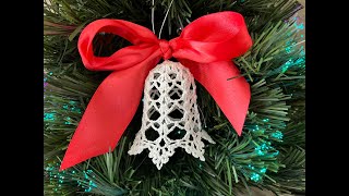 How to Crochet a Bell Ornament for a Christmas Tree - Tutorial #9