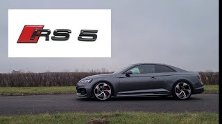 Audi RS5 B9 2.9 V6 Biturbo 450HP SLOW MOTION  launch control 3,7 sek 0-100 km/h