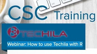 Techila Distributed Computing Engine with R webinar at CSC training events