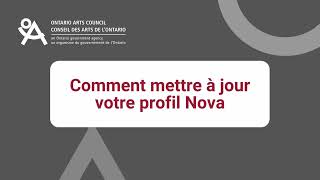 Comment mettre à jour votre profil Nova