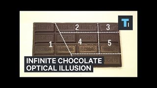 Infinite chocolate optical illusion