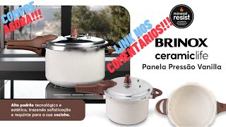 COMPRE AGORA!!! Panela de Pressão 4,2L Ceramic Life Pressure Brinox