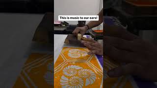 Hand Block Printing Sound Lover 🥰 #ordernow #jaipurwholesalemarket #bagruprint #sanganeriprint #art