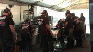 John Force Racing Tearing Down, Rebuilding Engine