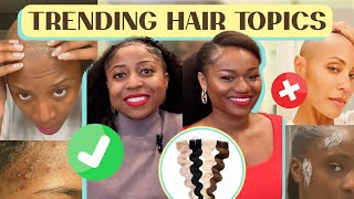 Relaxers vs Natural Hair? Alopecia? Tape-Ins? Hair Trends to leave behind in 2023 | @BrownSkinDerm