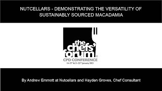 The Chefs' Forum CPD Conference January 2021 | Nutcellars Masterclass