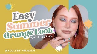 Summer Grunge | Summer but moody makeup look