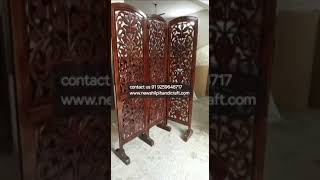 Wooden Room Divider Wooden partition wood separator furniture decor Living Room Wooden Wall Design