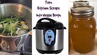 Canning Vegetable Broth In A Carey Electric Canner With Kitchen SCRAPS #canning #foodpreparation