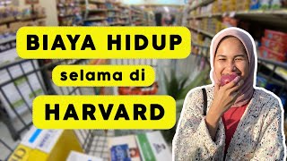 Berapa biaya hidup selama di Harvard?