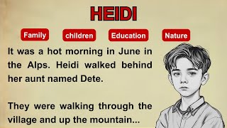 Learn English through story level 1 | Heidi story | improve your american accent | graded reader