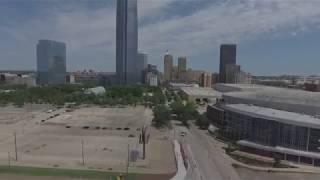 Scissortail Park construction Downtown OKC