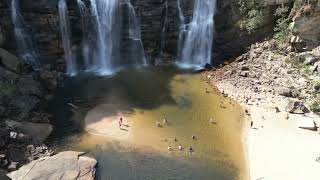 044 - Voo Drone - Cachoeira Salto Corumbá - Goiás #dji #djimini3pro #cachoeiras #cachoeirasdobrasil