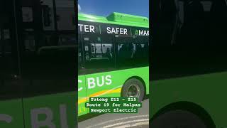 Newport Electric - Yutong E12 (Z15): Route 19 for Malpas