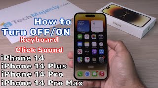 How to Turn ON/OFF Keyboard Click Sound: iPhone 14 / iPhone 14 Plus/ iPhone 14 Pro/iPhone 14 Pro Max